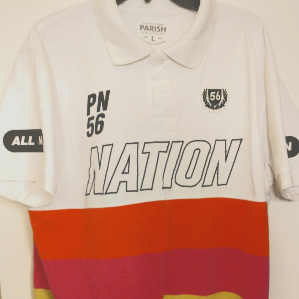 Parish, polo style, size L, cotton